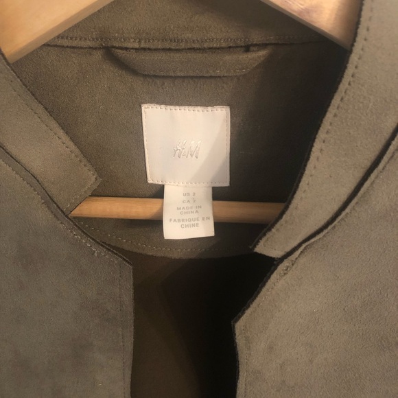 H&M Faux Suede Trench Jacket - Picture 2 of 8